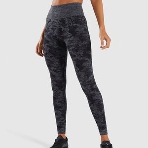 Gymshark Black Camo Seamless Leggings